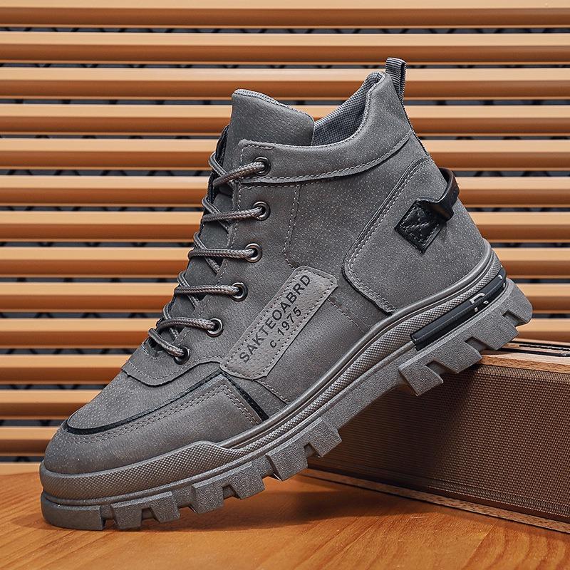 Autumn New Men's Martin Boots Tooling Boots Fashion Hiking Shoes Trend Men's Shoes