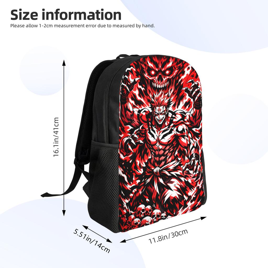 J-Jujutsus K-Kaisens Backpack  Kawaii Backpacks Youth College Print School Bags Designer Rucksack
