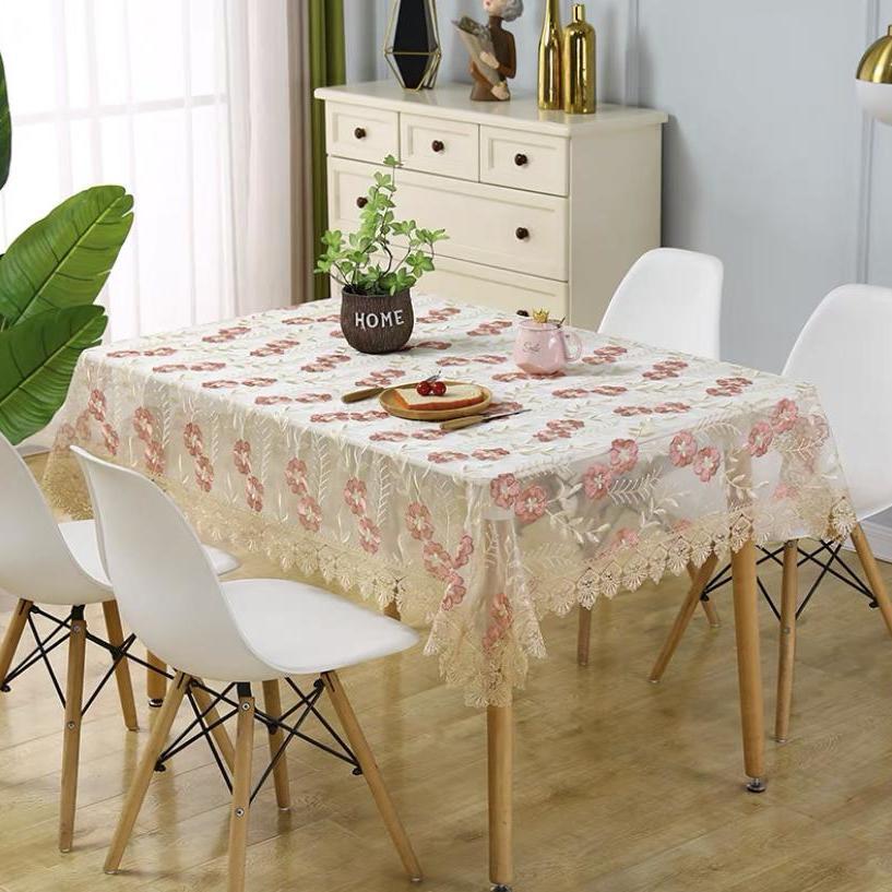 

Европейская скатерть для журнального столика, кружевная скатерть для журнального столика, прямоугольная скатерть, круглая скатерть, покрывало для прикроватной тумбочки, ажурная многофункциональная накидка, полотенце 90*90CM