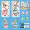 2026 Trending Easter Bunny Electrostatic Window Sticker