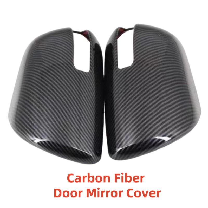 Biltillbehör Krom Bakre Spegel Tillbehör Kolfiber Dörrspegelkåpa Trim Klistra Stil För Toyota RAV4 Xa30 2005 2006 2009 2011 2012