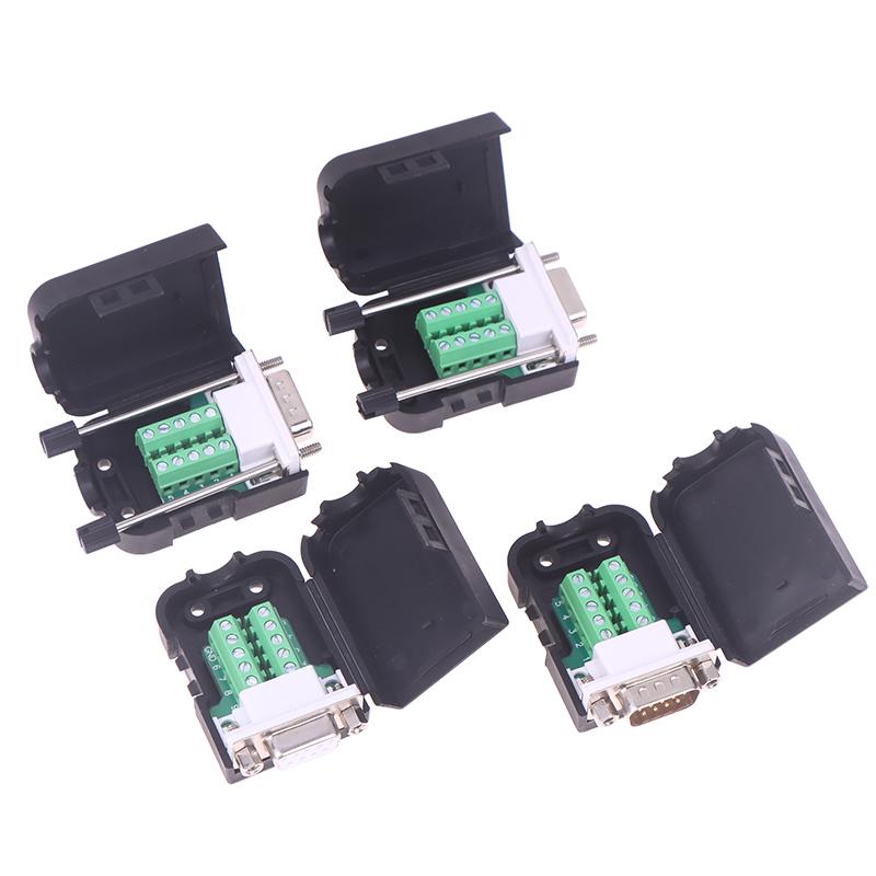 Db9 Serial Adapter Rs232/485/422 Connector Male Female 9 Pin Breakout Terminals Com Connector 21-24 Awg Wire Solderless