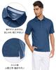 KEFITEVD Short Sleeve Golf Polo Military Perfect for and Summer Dark Size XL Men's Shirt, Moisture-Wicking, Quick-Drying, Collared, Casual, Fishing,