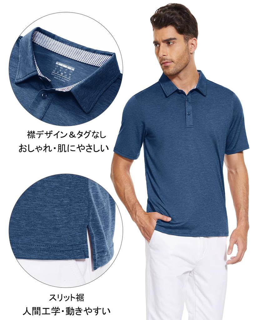 KEFITEVD Short Sleeve Golf Polo Military Perfect for and Summer Dark Size XL Men's Shirt, Moisture-Wicking, Quick-Drying, Collared, Casual, Fishing,