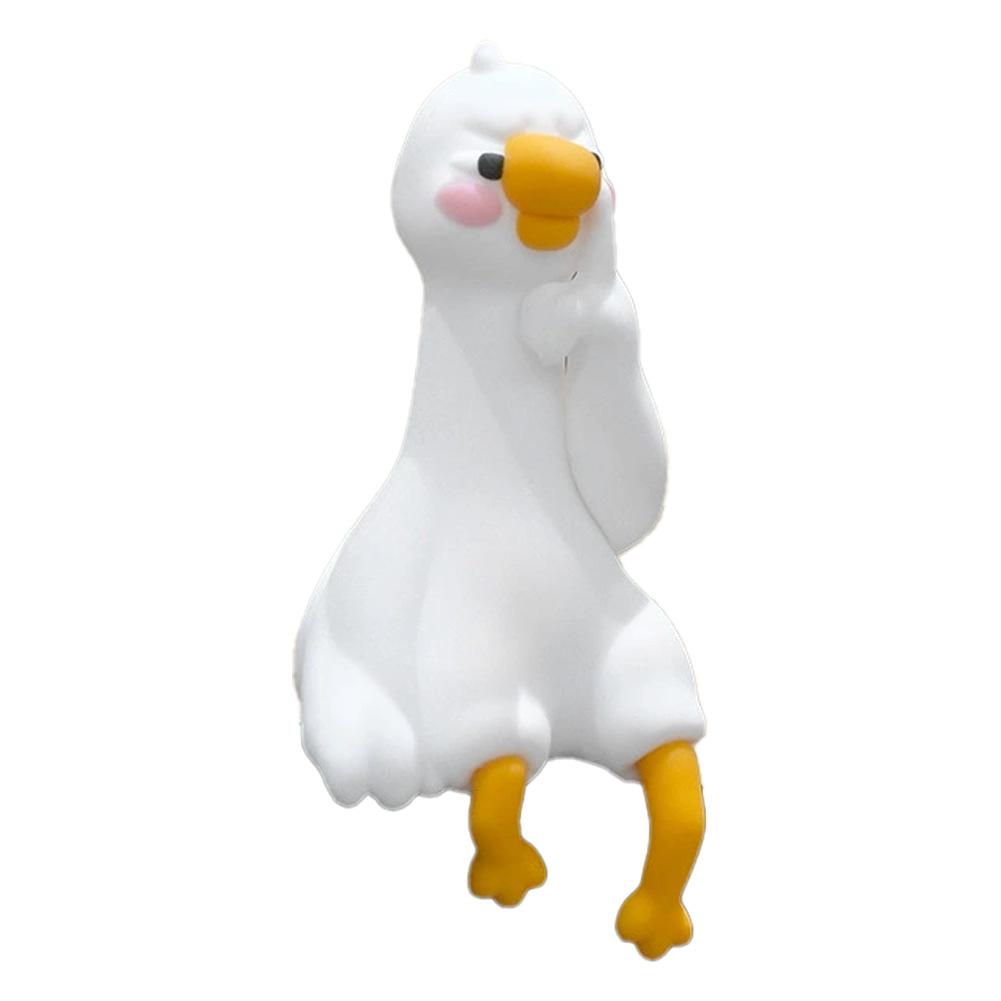 Harz Cartoon Tier Dekor für Schreibtisch Auto Armaturenbrett TV Monitor Geschenkidee Niedliche 3D Entenfigur Mini Harz Enten Ornament Verspielt