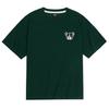 OKSTAR Cool Cotton Oversized Bulldog Embroidered Patch Short Sleeve Tee