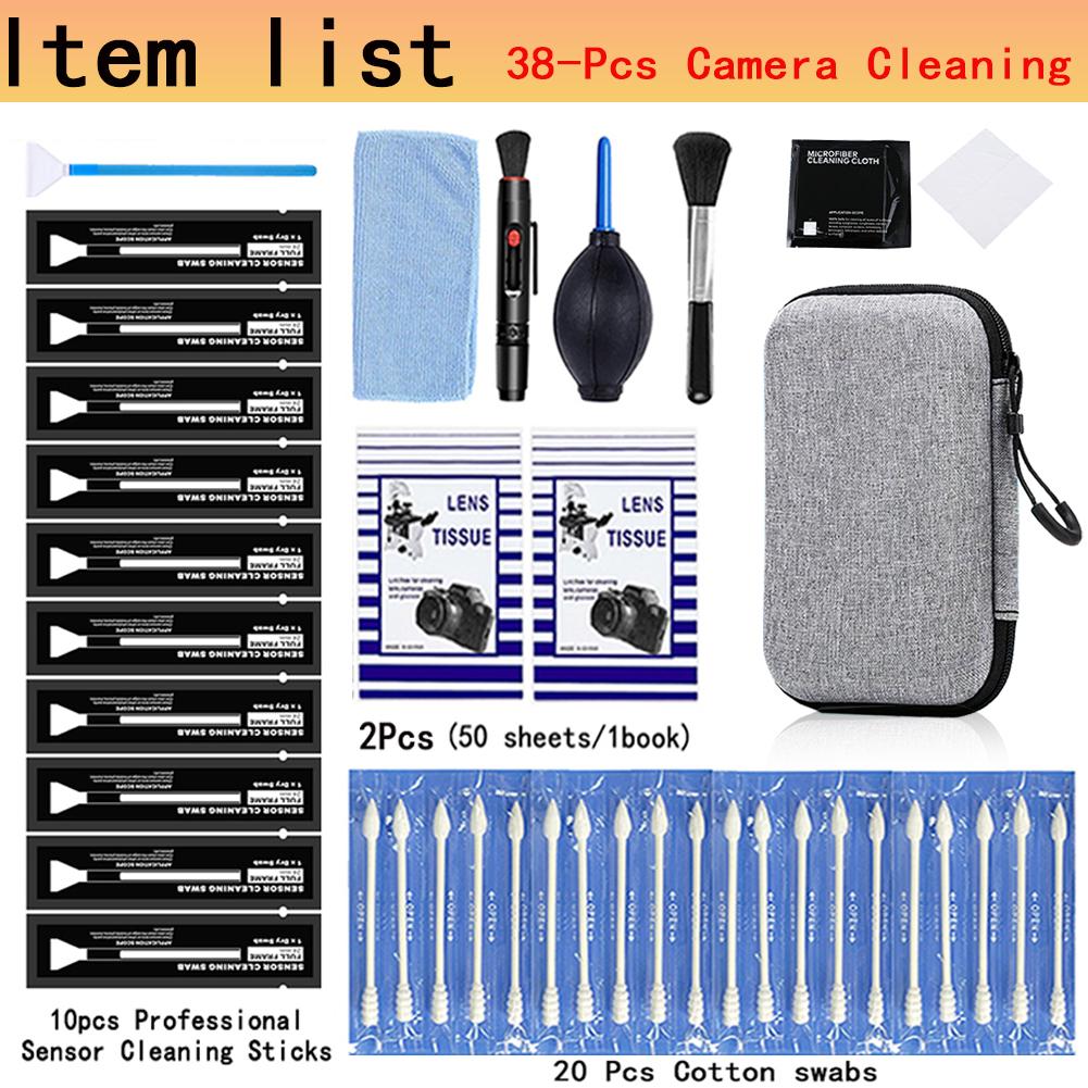 

MYOBO Professional Camera Cleaning Kit(38 pcs) - Lens Cleaning Kit for Camera Lens, Optical Lens and Digital SLR Cameras A