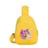 Anime Cartoon 26 English Letter K-Pop Demon Hunters  Printed Chest Pack for Boy Girl Shoulder Bag Student Portable Crossbody Pouch Kid Christmas Gift