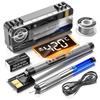 Adjustable Temperature USB Soldering Iron Set LCD Display Cordless Soldering Pen Set  DIY Repair
