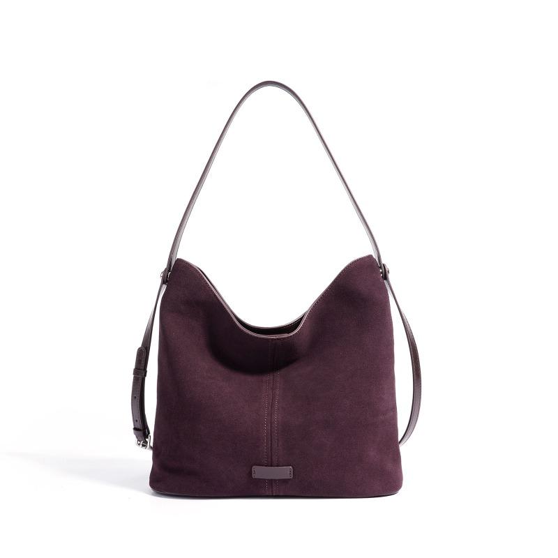 Women's Bag New Large-capacity Bucket Bag Lazy Wind Commuting Retro Fashion Versatile Leather Shoulder Armpit Bag