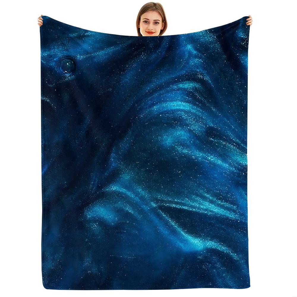 Glitter Blush Star Soft Flannel Blanket Breathable Warm Throw for Office Car Sofa Kids Room Birthday Xmas Gift