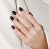 Full Circle Diamond Ring: Korean-Style, Gold-Plated Titanium Steel, Fashionable & Personalized Index Finger Jewelry