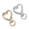 5pcs Swivel Heart Shape Lobster Spring Clasp Keyring Key Ring Dog Chain Snap Clasp for DIY Jewelry Making Accessories