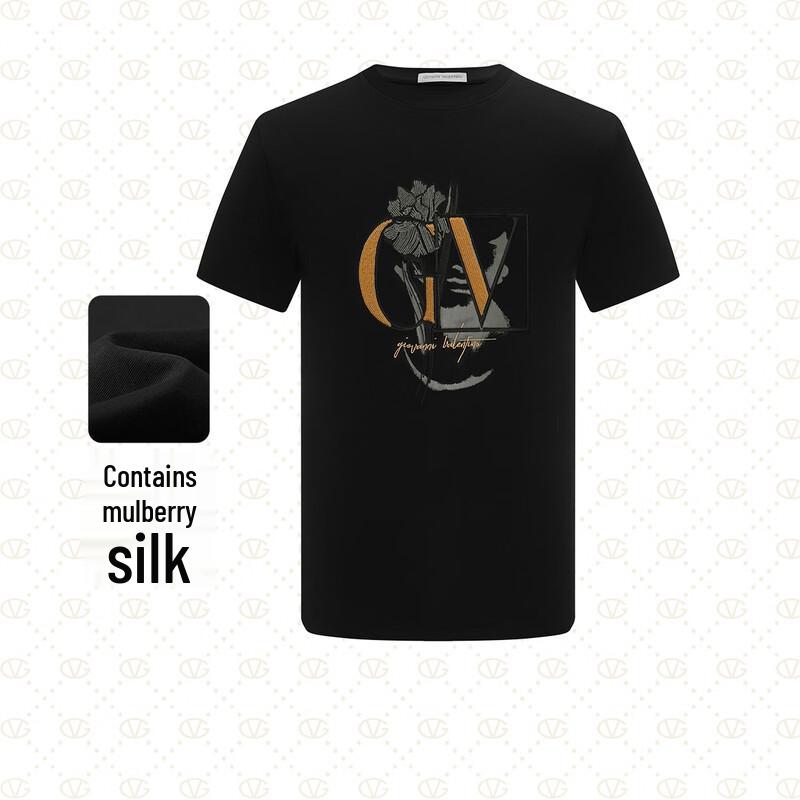 GIOVANNI VALENTINO Men s Summer Print Breathable Short-Sleeve T-Shirt M