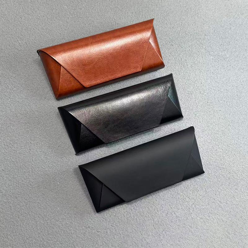 Leder Pu-Leder Brillenetui Retro Kunstleder Sonnenbrillenbox Zur Aufbewahrung von Brillen Zubehör Geschenkidee