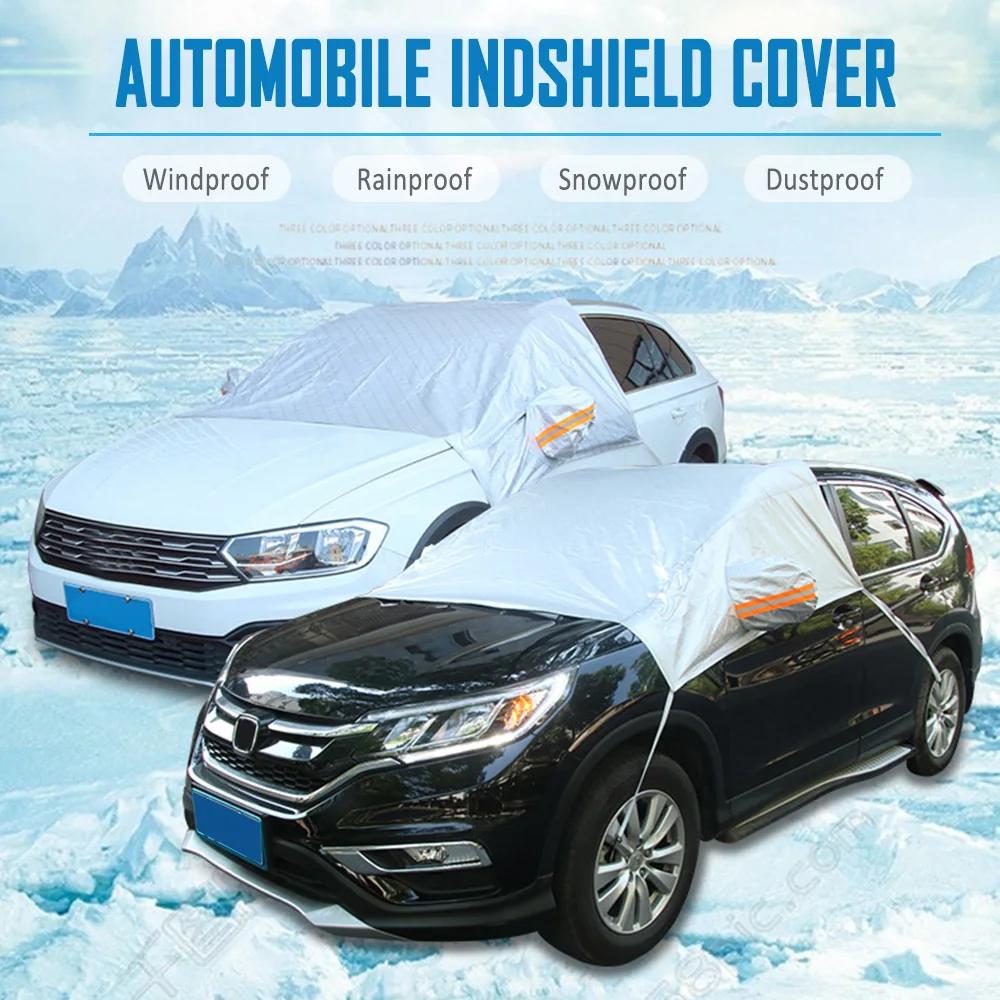 New Universal 230*148cm Car Snow Cover Front Windshield Winter Snow Ice Rain Dust Frost Guard Antifreeze Cover Car Accessories