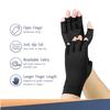 1 Pair Copper Compression Gloves Arthritis Pain Relief Half Finger Anti-Slip Therapy Gloves For Womens Mens