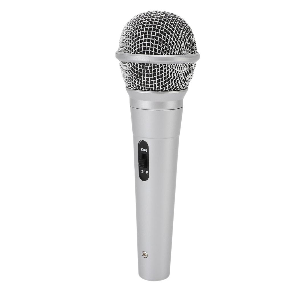 Handheld Wired Microphone 6.5mm Cardioid Dynamic Vocal Mic for Speakers Karaoke Singing Machine Amp Mixer