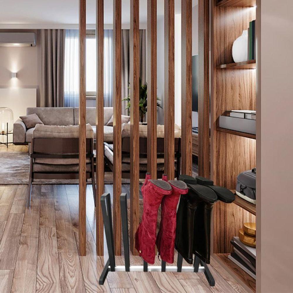 Creative Storage Organizer Aluminum Zinc Zinc Alloy Free-standing Shoe Stand Shelf Boot Holder Shoes Rack