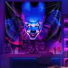 VIKAMA Creepy Clown Tapestry Bloody Tears Living Room AudioVisual Room Decoration Dark System Horror Theme Tapestry
