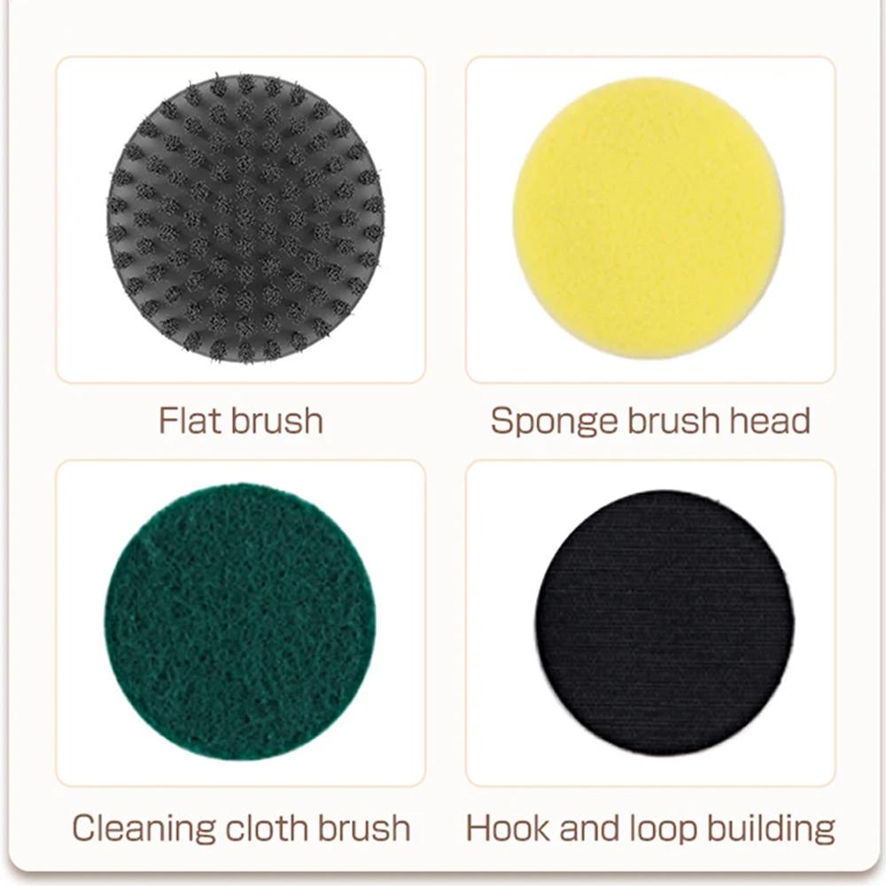 Electric Cleaning Brush Housework Kitchen Dishwashing Brush Bathtub Tile Professional Cleaning Brush USB Charging Waterproof