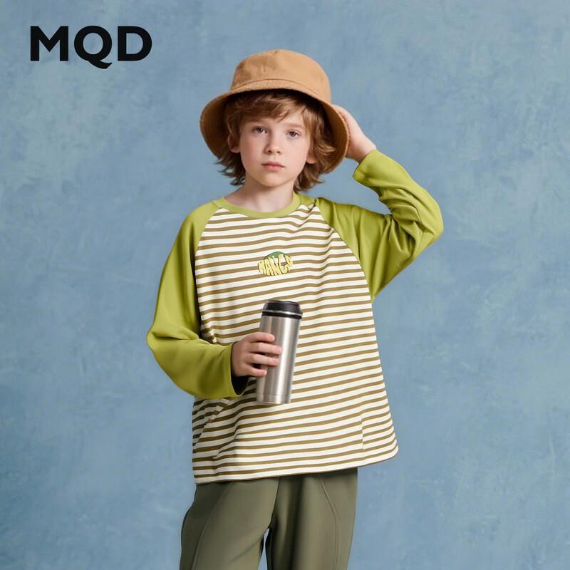 

MQD Boys Autumn Striped Color-Block Long Sleeve T-Shirt 120cm