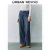 UR Women's Retro Washed Denim Long Pants