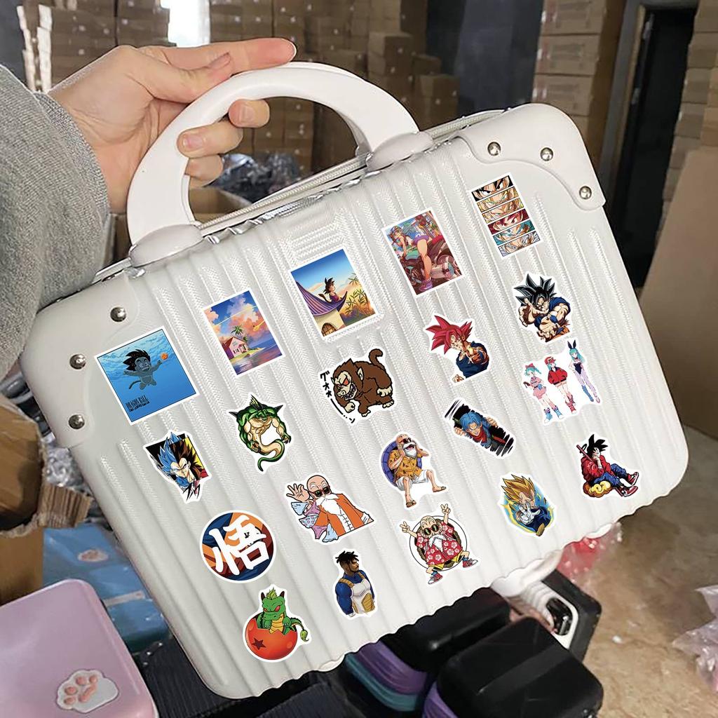 Dragon Ball Stickers Set Cute Anime Dragon Ball Waterproof Cute and Stylish Manga DIY Stickers for Water Suitable for and 50-Piece - Stickers, Decals,
