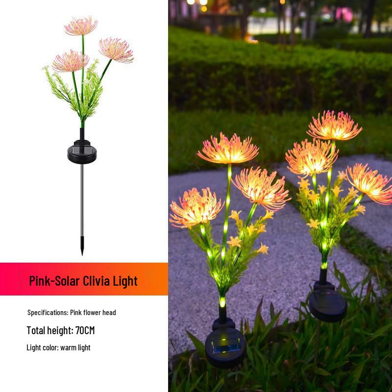 

Solar Spider Lily Colorful LED Ground Light for Outdoor Courtyard and Lawn Decoration