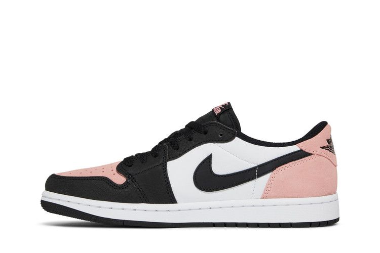 Men's Sneakers Nike Jordan 1 Low OG Bleached Coral Black/Bleached Coral-White-Grey Fog