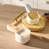 Multi-Function Rice Scoop Accurate Measuring Spoon with Measuring Scale PP Kitchen Tool for Rice Noodles Grains Scooping And Storage