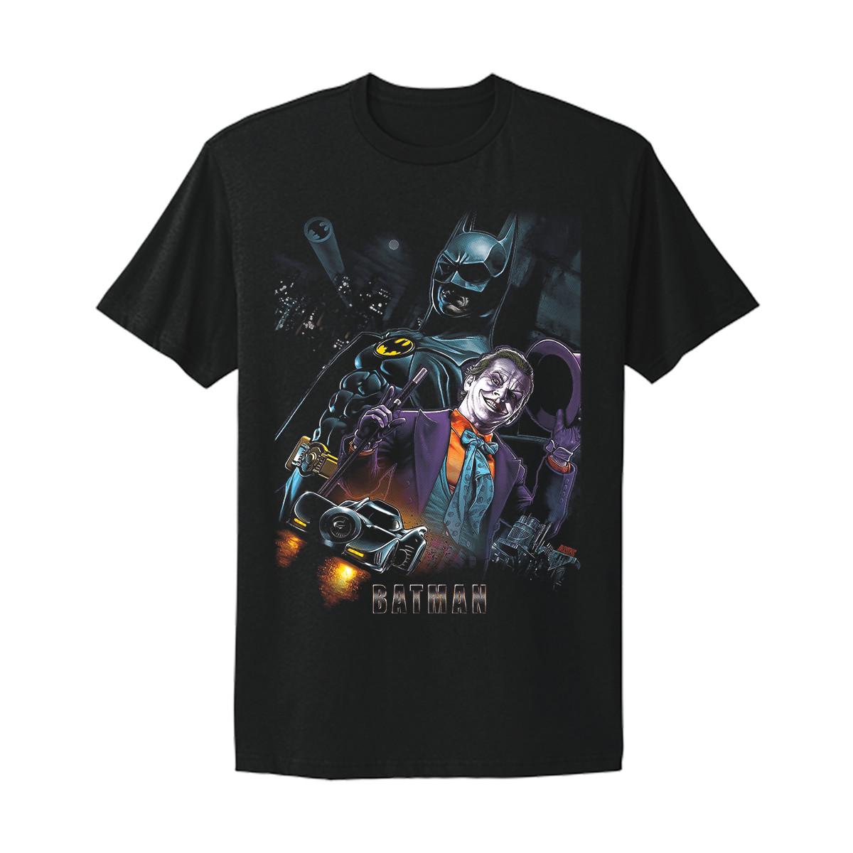 Batman Joker Dark Knight Classic Movie Vtg promo design T-shirt XXL