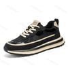 Mode Herrenschuhe 2025 Sommer Casual Sportschuhe Modetrend Vielseitige Dickbesohlte Bequeme Leichte Schnür-Plateau-Sneakers