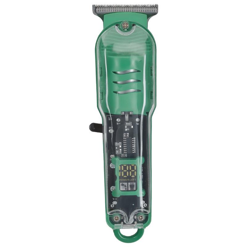 

Professional Electric Hair Clipper with Transparent LCD Display for Barbers
