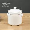 Chixing Pure White Ceramic Steaming Bowl with Lid