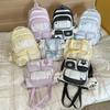 Schoolbagins College Style Cute Large Capacity Casual Backpack Female High School Student Junior High School Student Class School Bag Make-up Bag