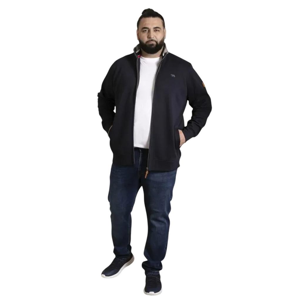 Duke Mens D555 Johnson Full Zip Kingsize Sweatshirt