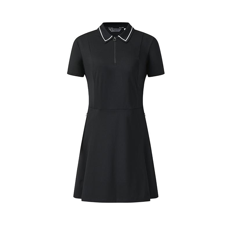 Fila Golf Series Simple Classic Sports Golf Versatile Comfortable Short Sleeve Dress With Shorts Women Dresses A11W625313FBK