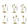Iron Candlestick Holder Nordic Wedding Metal Candle Stand for Home Room Decor
