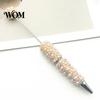 Creative DIY Pen Beadable Pen, Rhinestone Faux Pearl Ballpoint Fancy Glitter Personalized Gift for Crafting, Student Stationery Office Writing