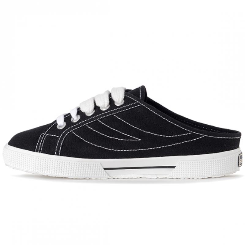 Superga S7112mw951 Superga 3061 Stitch Mule Black White