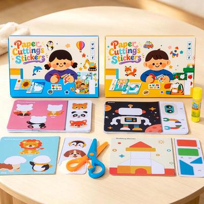 DIY Paper Cutting Sticker Set for Kids Aged 3-6: Enhance Fine Motor Skills and Early Education