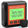 Digital Angle Finder Inclinometer Level Gauges High Accuracy 360 Measurement Magnetic Base ABS Construction for Home