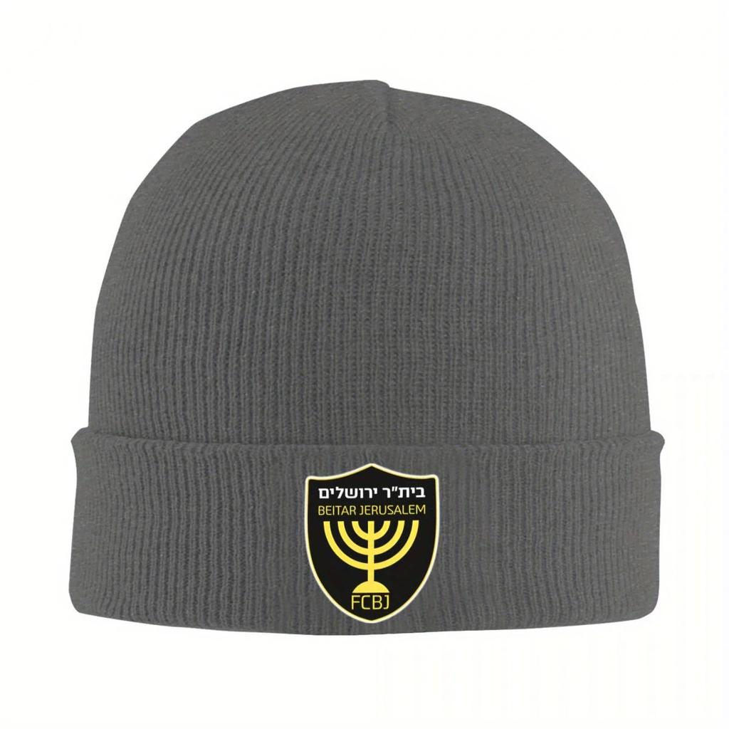 Neue Neue Beitar Jerusalem FC Mützen Beanie Mützen Muster Gestrickte Mütze Frühling Trendig Unisex Damen Hippie Thermisch Elastische Kappe
