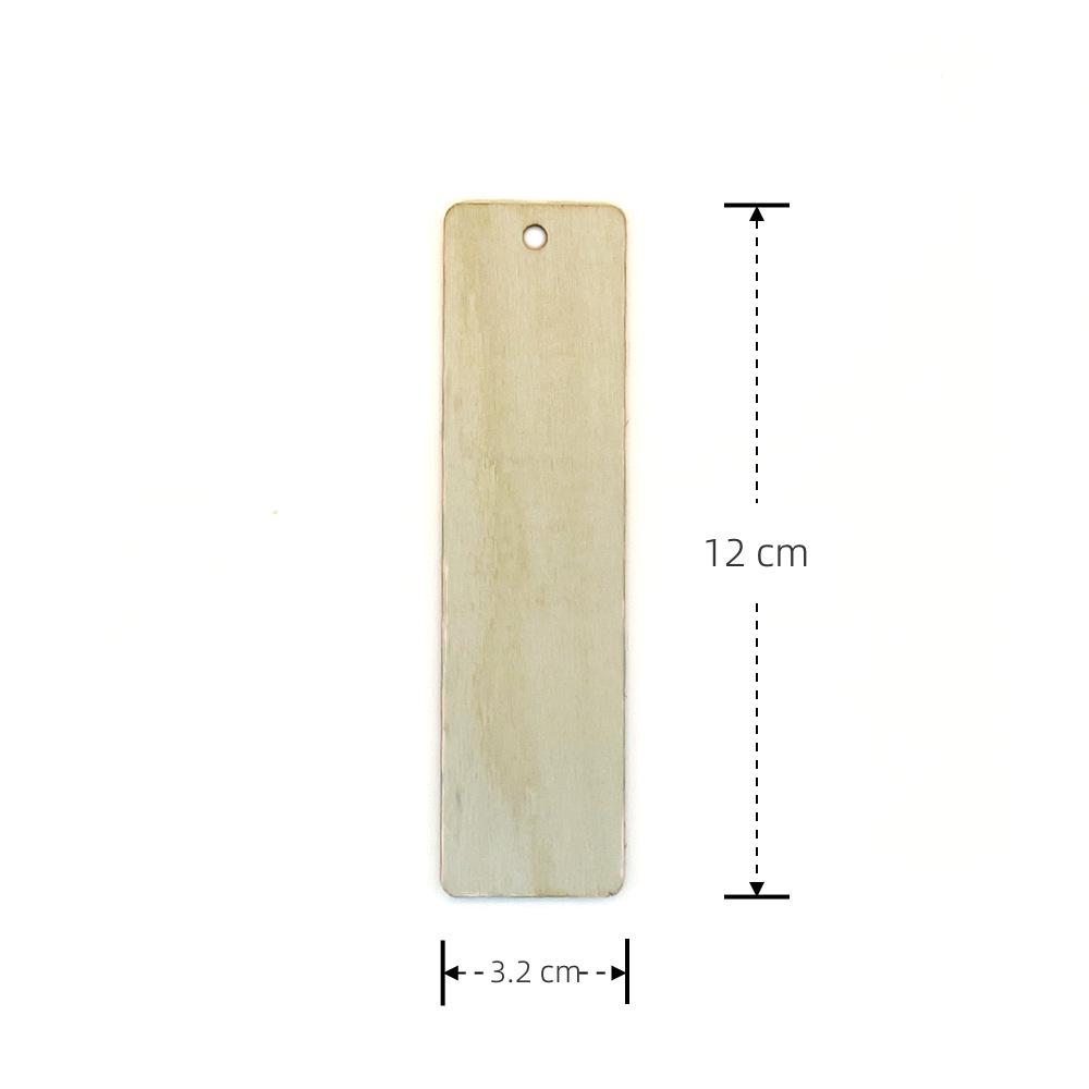 Деревянная закладка с кисточкой - DIY Граффити Прямоугольная Пустая Карточка-Подвеска для Книги