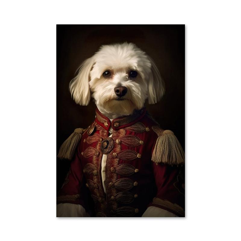 

Аристократический постер с животными в стиле ретро, лев, жираф, кошка, печать на холсте, настенные художественные картины для украшения гостиной и дома 21x30cm No Framed