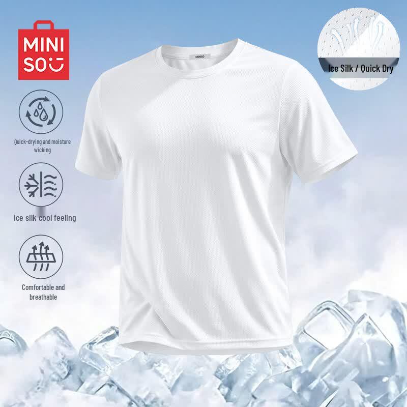 MINISO Men s Ice Silk Quick-Dry T-Shirt 4XL