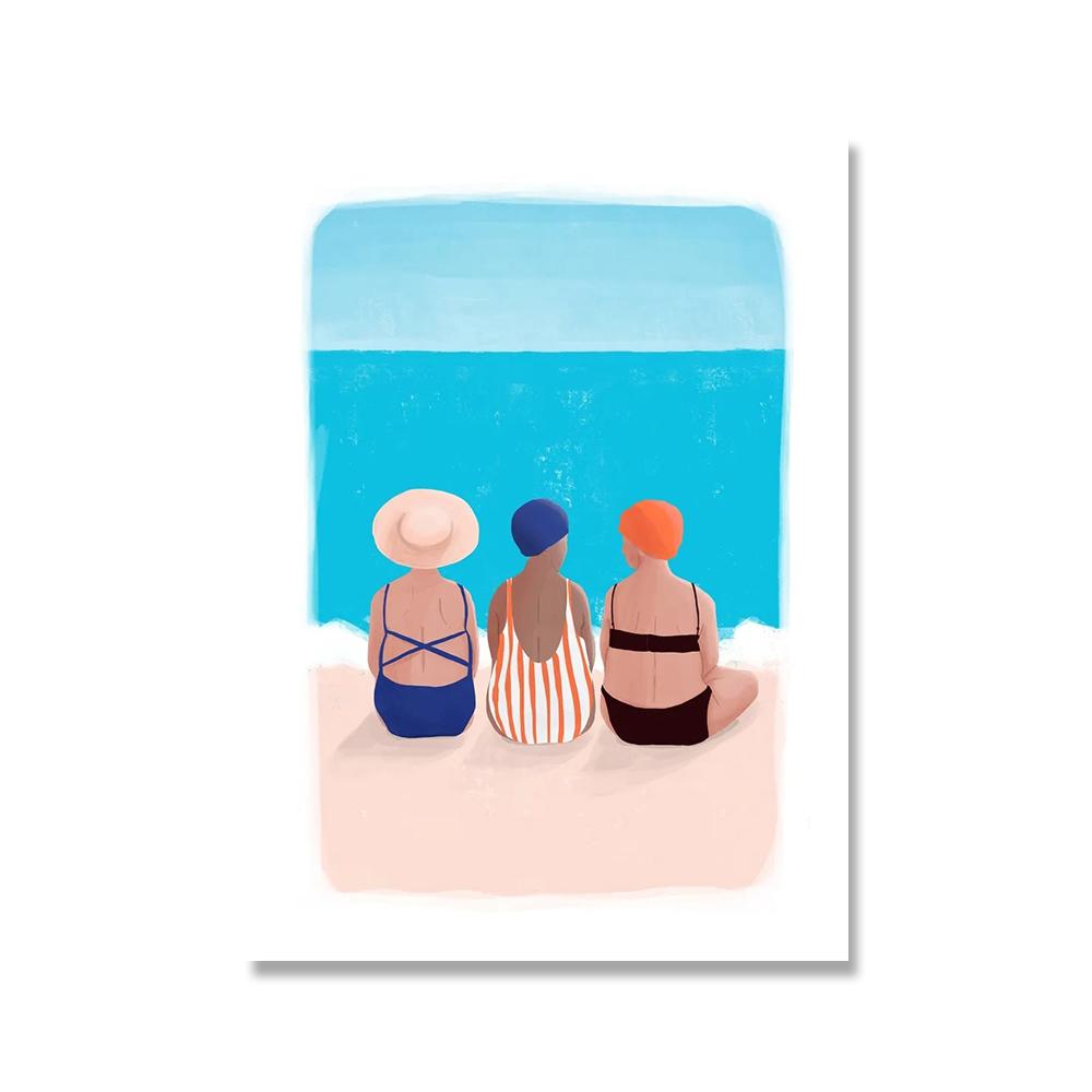 

Абстрактная Картахенская жизнь, настенная художественная печать, здание в Марракеше, бассейн, леди, холст, картина, скандинавский постер, настенные панно для гостиной 21x30cm No Framed