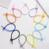 20Pcs Data Cable Organize Reusable Silicone Cable Tie Earphone Phone Charger Power Cord Bundling