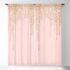 Modern Style Window Curtains for Living Room, Pink, Golden, Flash, Bedroom, Kitchen, Home Decoration, Drapes, Blinds